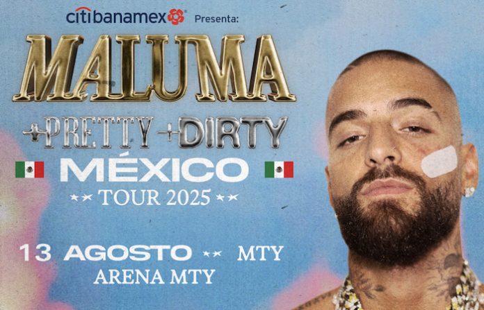 Maluma regresa a Monterrey con una gira llena de sorpresas y éxitos