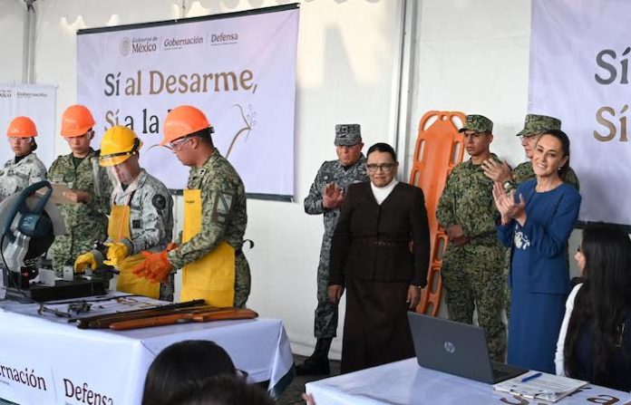 Encabeza Claudia Sheinbaum el inicio del programa “Sí al Desarme, Sí a la Paz”
