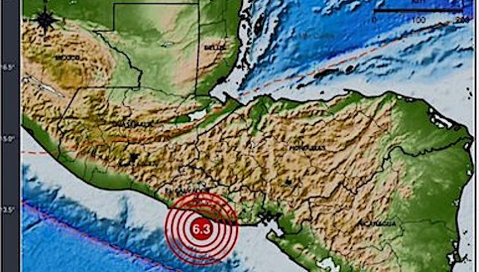 Fuerte temblor de 6,3 grados sacude El Salvador y causa alarma en la población