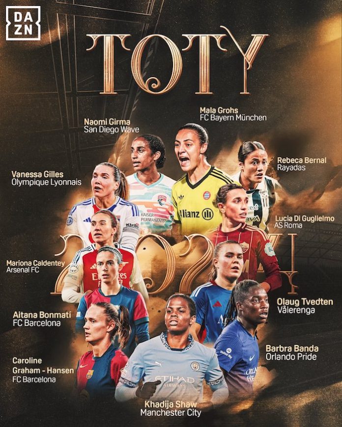 Rebeca Bernal, la capitana de Rayadas, brilla entre las 11 mejores jugadoras del mundo