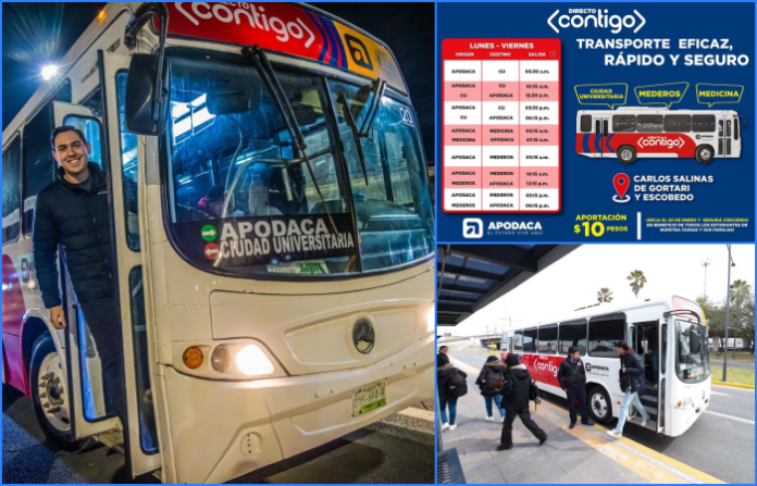 Apodaca pone en marcha transporte estudiantil con tarifas accesibles