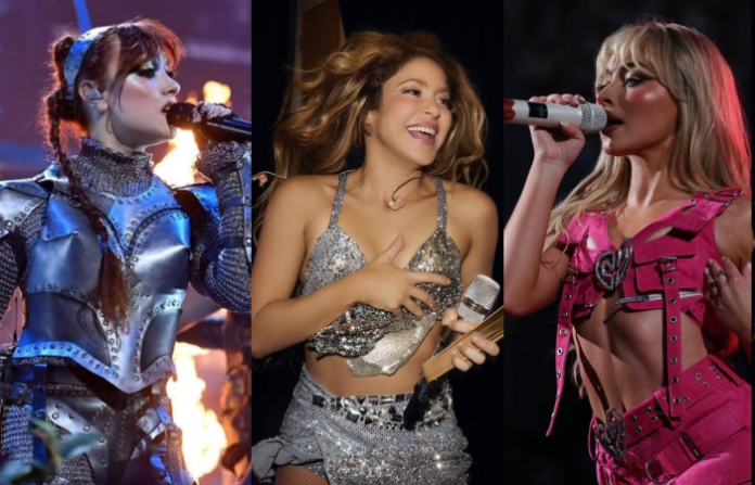 Shakira, Chappell Roan Sabrina Carpenter & más se presentarán en los Grammys