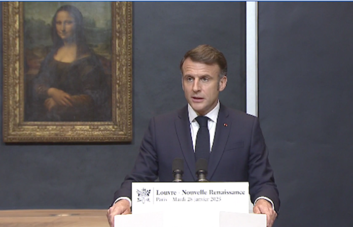 Macron afirma que la Monna Lisa se trasladará a una nueva sala en el Museo del Louvre