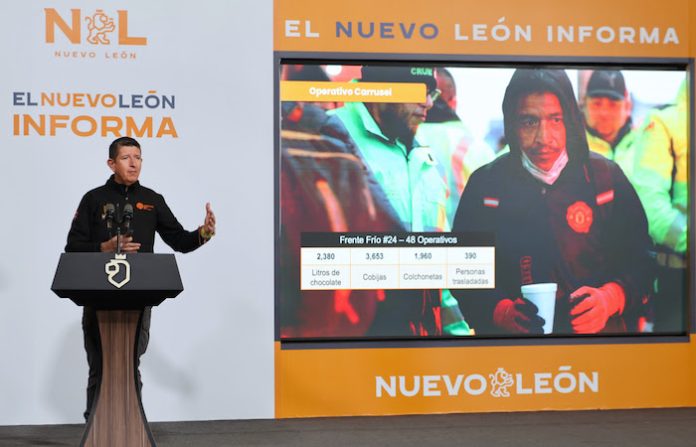 Reporta Protección Civil de NL saldo blanco durante frente frío número 24