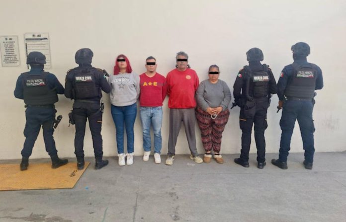 Detienen a cuatro personas en Guadalupe por posesión de drogas