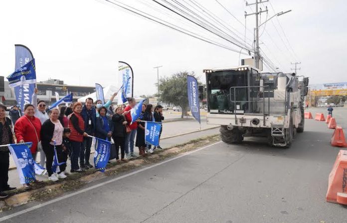 San Nicolás avanza en la rehabilitación de la Av. Sendero para mejorar la movilidad metropolitana