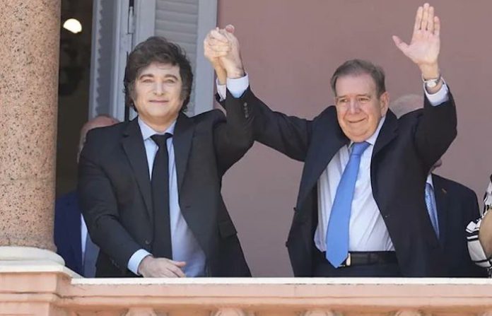 El presidente argentino recibe a líder opositor venezolano González en sede del Gobierno