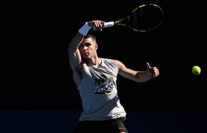 Alcaraz sigue poniéndose a punto entrenándose con Djokovic