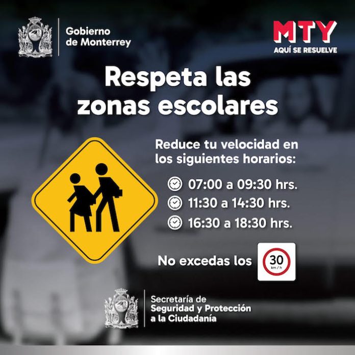 Monterrey refuerza operativos de seguridad vial por regreso a clases