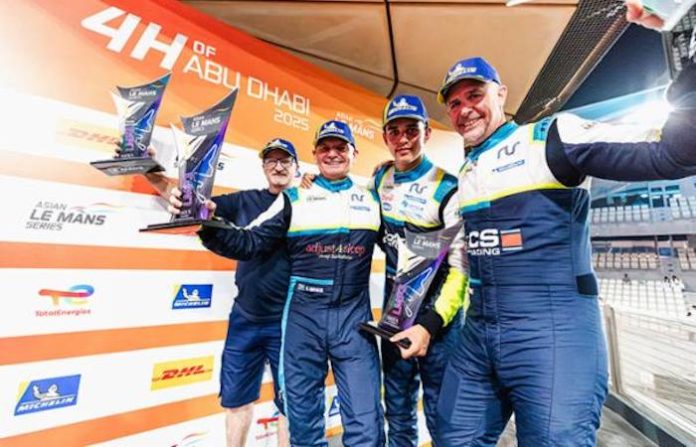 Con un triunfo y un segundo sitio en Yas Marina, Ian Aguilera y equipo finalizan subcampeones de LMP3 de Asian Le Mans