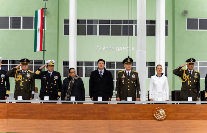 Inauguran nuevo regimiento militar en Cerralvo con la presencia de Sheinbaum y García