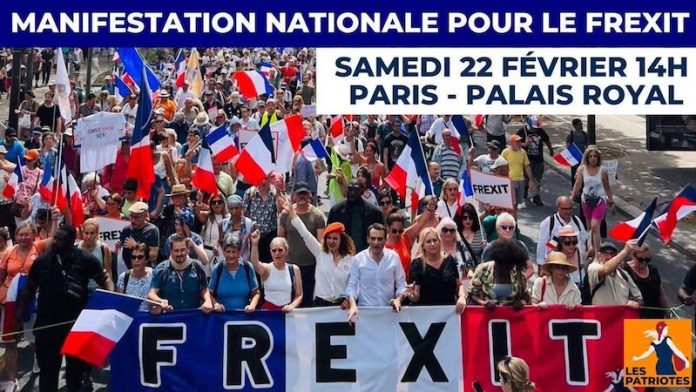 Político francés anuncia una manifestación en París en apoyo a la salida de la UE