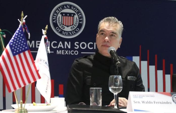 Senador Waldo Fernández resalta avances en relaciones México-Estados Unidos en diálogo con American Society México