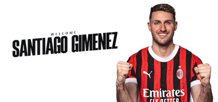 Santiago Giménez llega al AC Milan y portará el histórico número 7
