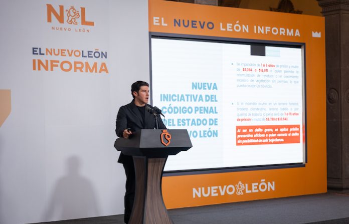 Samuel García pide precaución ante incendios; reporta 42 carpetas de investigación y seis detenidos