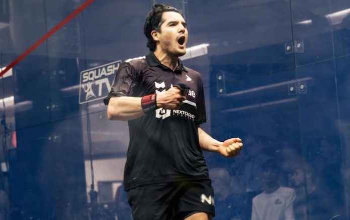 Leonel Cárdenas, segundo lugar en el Tour Mundial de Squash