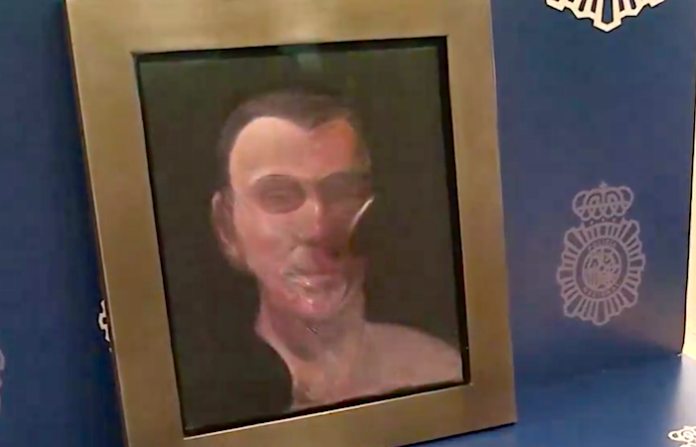 Video: Detienen en España a hombre por receptación de un cuadro de Bacon valorado en €5.000.000