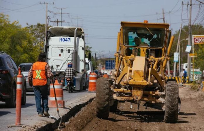Ampliación de avenida Ruiz Cortines en Guadalupe registra 20% de avance