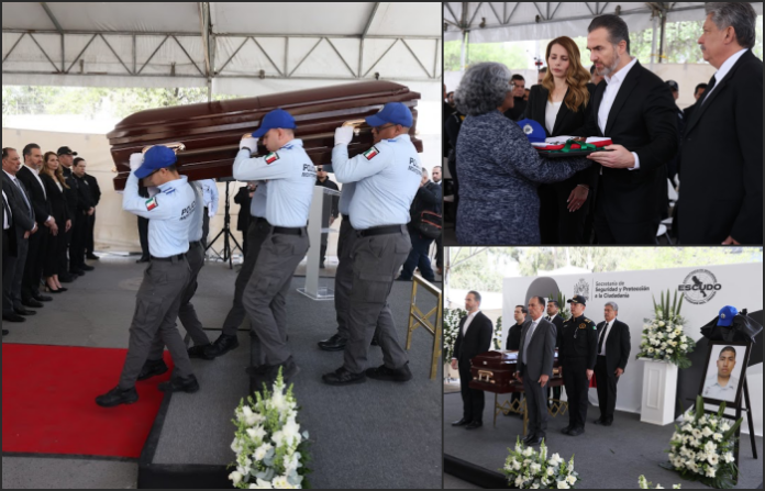 Monterrey rinde homenaje a policía caído en cumplimiento de su deber