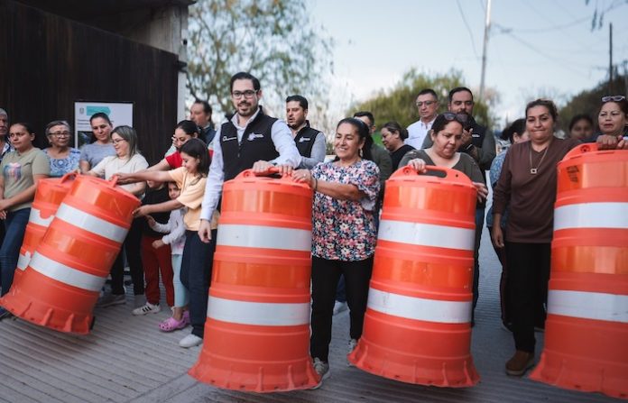 David de la Peña inaugura obra de infraestructura en San José Sur para mejorar la calidad de vida de los vecinos