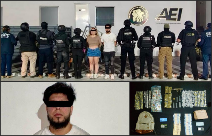 Capturan a pareja con drogas y armas: El hombre está vinculado presuntamente en ataque mortal contra policías en Guadalupe