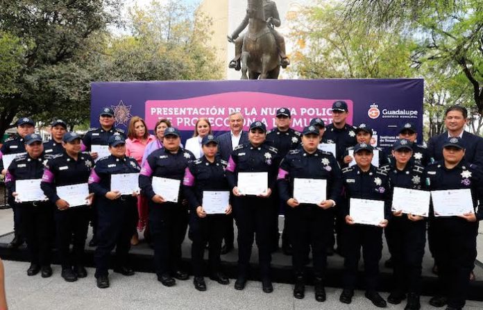 Guadalupe anuncia incremento salarial del 10% para policías y crea unidad especializada en protección a la mujer