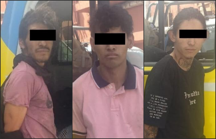 Detienen a tres hombres, dos hondureños, por robo a comercio en el centro de Monterrey