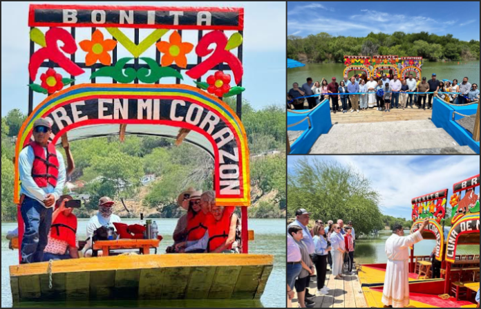 Video: General Bravo estrena su versión norteña de Xochimilco con trajineras artesanales