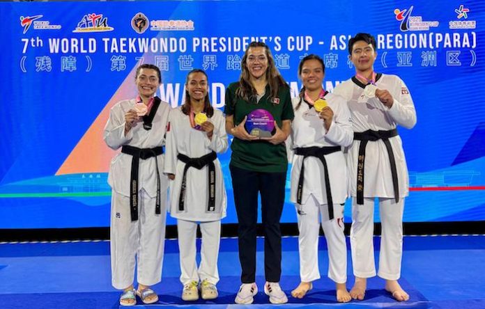 México cosecha cuatro medallas en Copa Presidente Asia de Para Taekwondo, en China