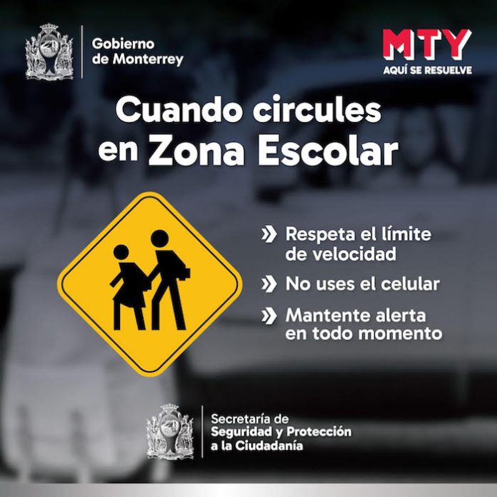 Monterrey despliega operativo vial especial por inicio de clases