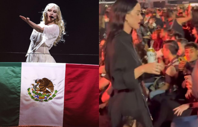 Katy Perry arma el fiestón en el concierto de Lady Gaga en CDMX
