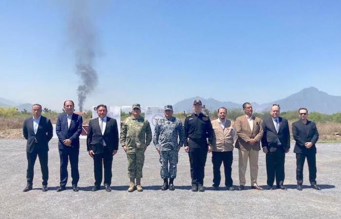 Autoridades destruyen más de media tonelada de drogas incautadas en NL