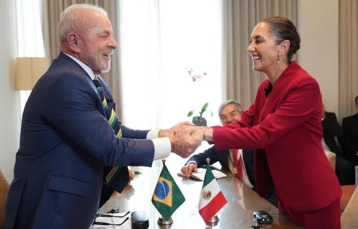 Lula y Sheinbaum acuerdan “estrechar relaciones” entre Brasil y México