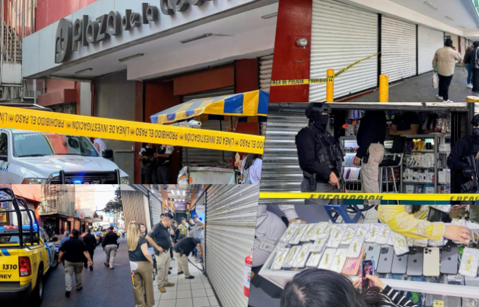 Cateo sacude Plaza de la Tecnología: aseguran celulares robados en operativo sorpresa