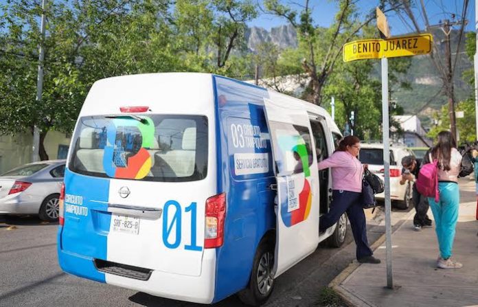 San Pedro estrena ruta de transporte gratuito para colonias Tampiquito y Barrancas