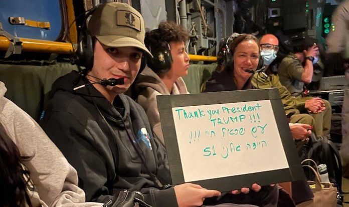 Trump celebra liberación de rehén estadounidense en la Franja de Gaza