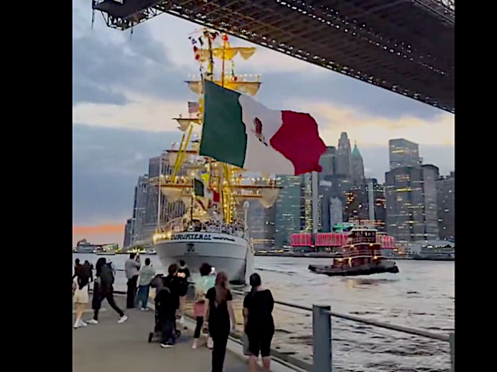 Video: Armada de México confirma 22 heridos tras choque de buque Cuauhtémoc con un puente en EU