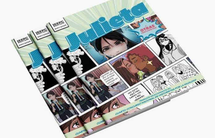 Presenta IEEPCNL libro de cómics sobre igualdad de género