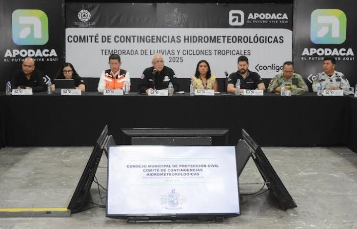 Apodaca activa protocolos ante temporada de huracanes 2025