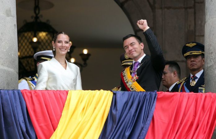 “La esencia del Nuevo Ecuador”: Noboa asume la Presidencia del país