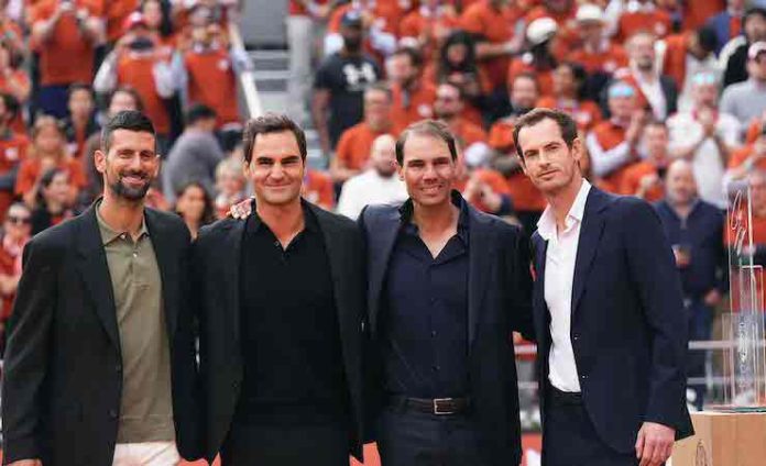 El Big 4 se reúne en la despedida de Nadal en París