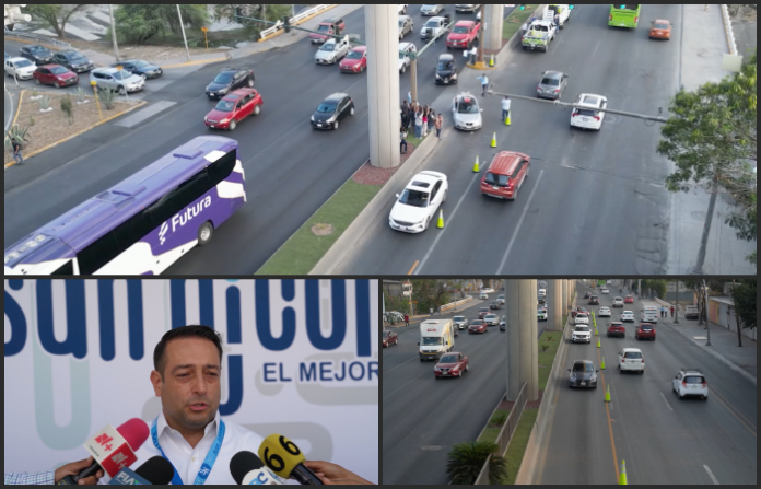 San Nicolás estrena primer contraflujo semaforizado en avenida Universidad