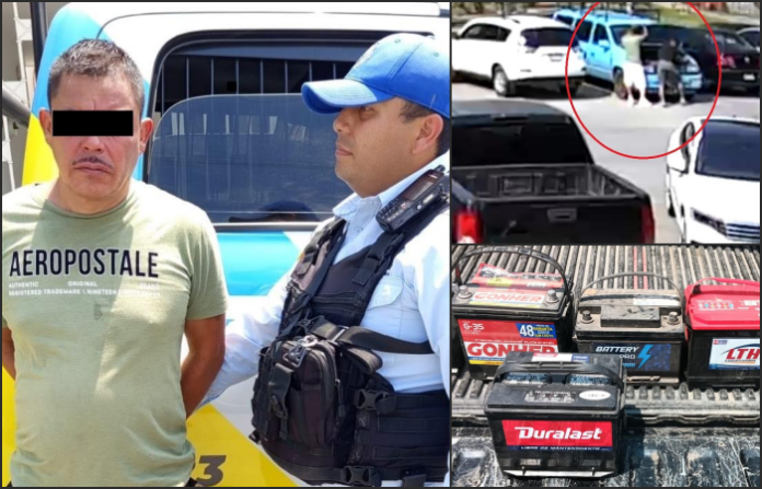 No era coleccionista: detienen a hombre con ‘exhibición privada’ de baterías robadas