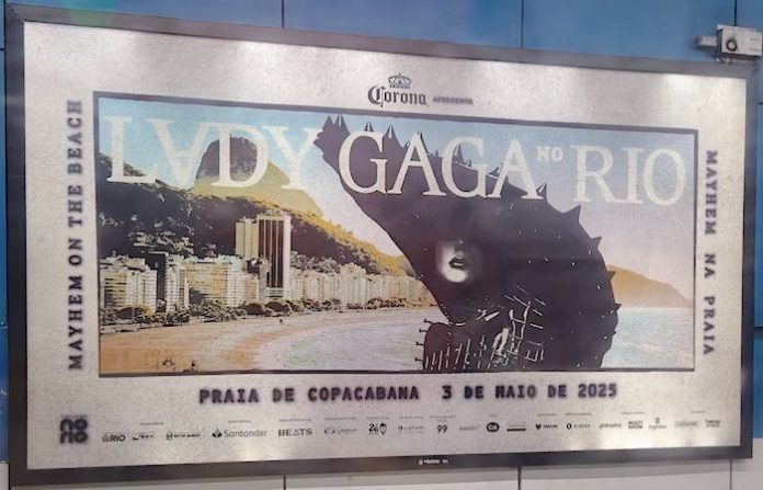 Río de Janeiro espera 1,6 millones de personas en concierto gratuito de Lady Gaga