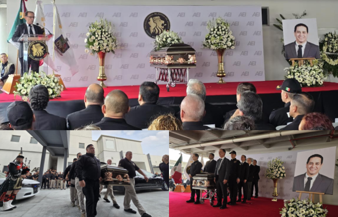 Con escolta, flores y memoria viva, despiden a agente de la AEI