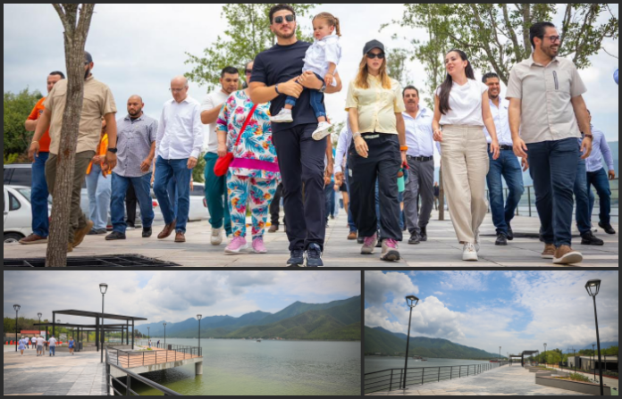 Gobernador inaugura nuevo malecón en Presa La Boca para impulsar turismo
