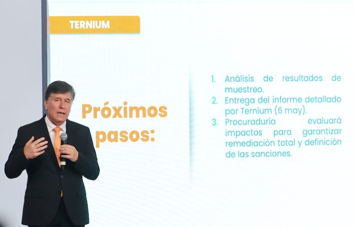 Derrame tóxico en Ternium pone en alerta al Estado; anuncian castigo ejemplar