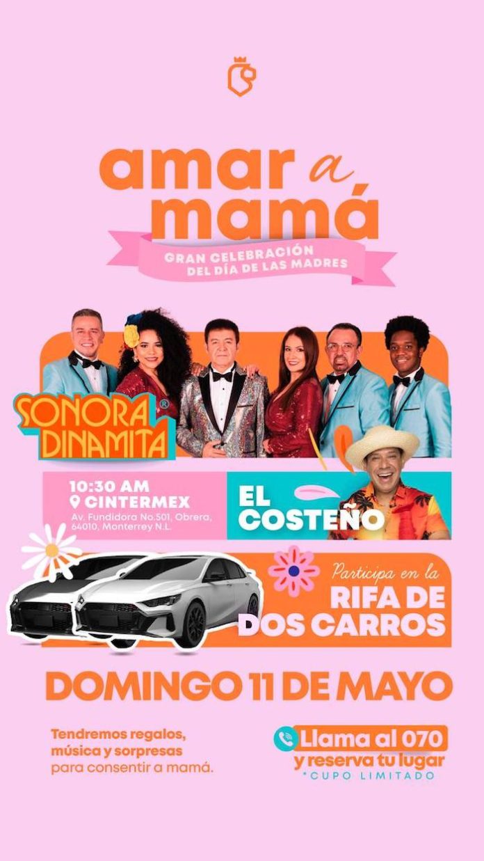 Gran celebración para mamás en el Cintermex este domingo