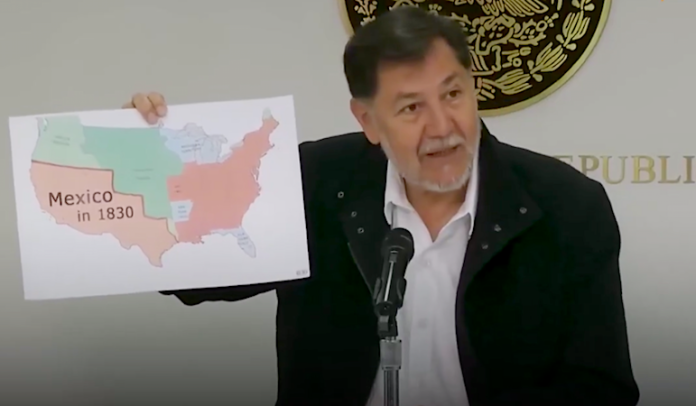 Noroña dice sí al muro con EU, pero con la frontera de hace 200 años