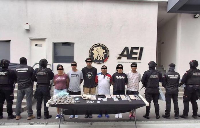 Capturan a seis personas con drogas en Guadalupe; dos tenían órdenes de aprehensión